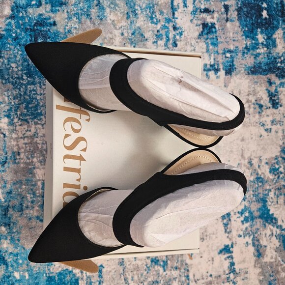 NIB Women's Life Stride Sindie High Heel Fabric Dress Pumps, Black, Size 7.5 - Picture 8 of 9